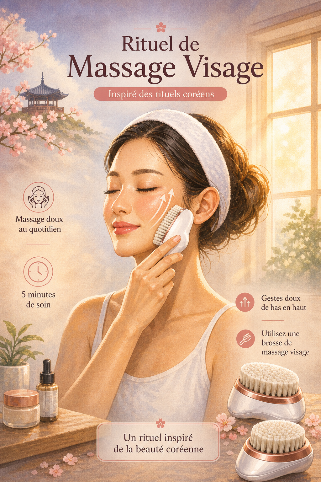 Routine visage douce : le rituel beauté inspiré des femmes coréennes